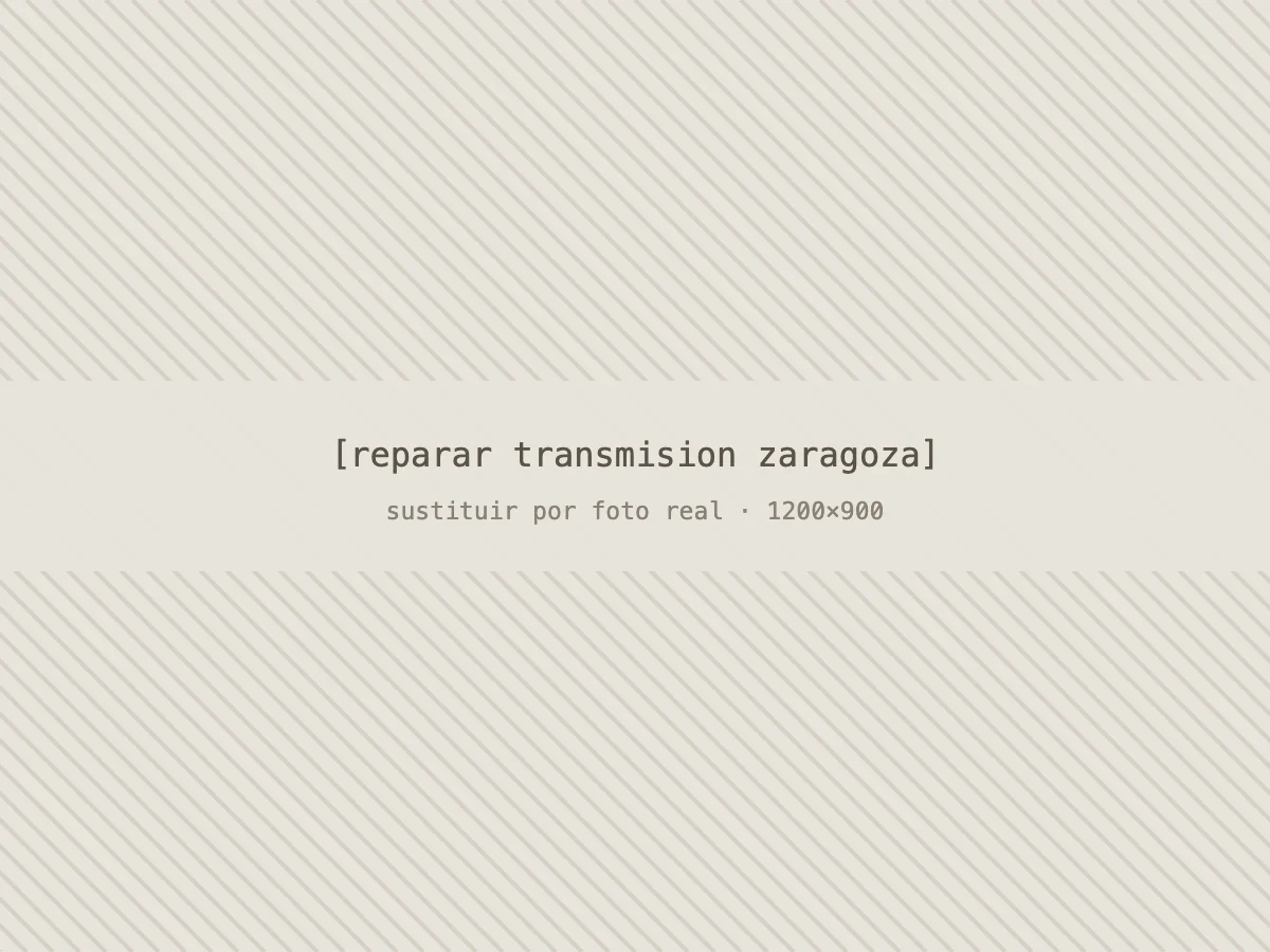 Cajas de cambios de talleres colaboradores de Zaragoza en la zona de recepción